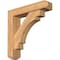 Ekena Millwork Merced Craftsman Smooth Bracket w/ Offset Brace, Western Red Cedar, 5 1/2"W x 24"D x 24"H BKT0604X24X24MRC04SWR - alternate 1
